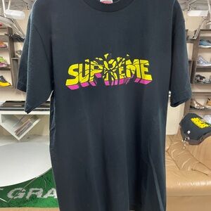 Supreme SMASH tee Black Mens Medium Noah Kith Clot UNDFTD ALD Visvim DSM